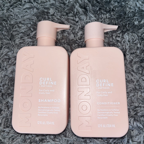 MONDAY HAIRCARE Curl Define Shampoo + Conditioner 2 Pack 12oz Each Nourish 96