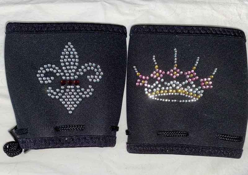 Woozie Drink Holder Princess Sequins & Royal Rhinestones W Ruby Red gems Stylish
