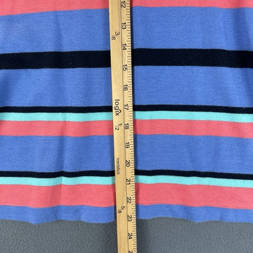 VTG Ralph Lauren T-Shirt Top Sz S Blue Black Striped Long Sleeve Knit EUC - Picture 6 of 8