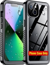 Phone Case for iPhone 13, Waterproof, Built-in Screen Camera Protector