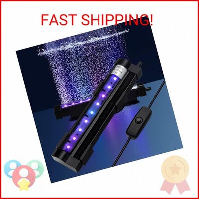 DaToo Submersible Aquarium Light 6Inch Fish Tank Light Bubbler Wall with Air Bub