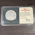 1991-P American Silver Eagle Dollar $1 ✪ Littleton Coin Company ✪ Uncirculated