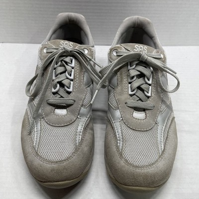 SAS Tour Mesh Leather Lace Up Sneakers Silver Dust Tripad Women s Size 8.5 M USA