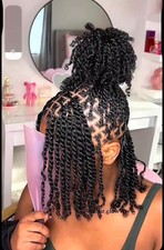 Outre Crochet Braids Twisted Up 3X Springy Afro Twist 24" 1-pack, 1B 