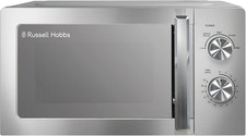 Russell Hobbs Stainless Steel Microwave 20 Litre 800W Solo Manual with 5 Power L
