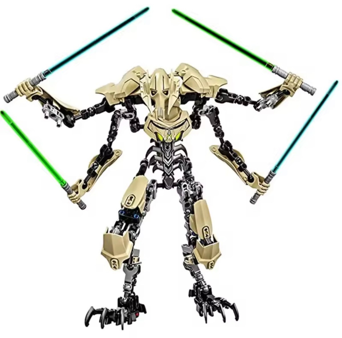 32cm Star General Grievous Action Figure with Lightsaber Building