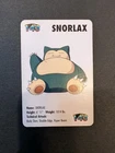 Vintage 1998 KFC Pokemon Snorlax Card (Ungraded)