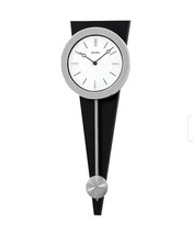 Seiko 23" Modern Art Clock with Pendulum - Black / Silver (£90rrp!!)