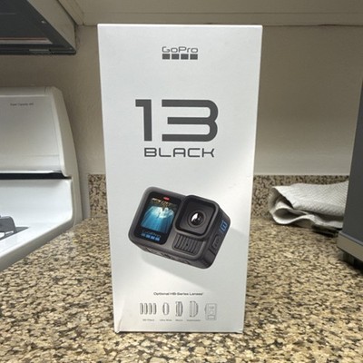 GoPro HERO 13 Black Action Camera, 27MP, 13x Zoom, Waterproof, HDR, RAW, GPS