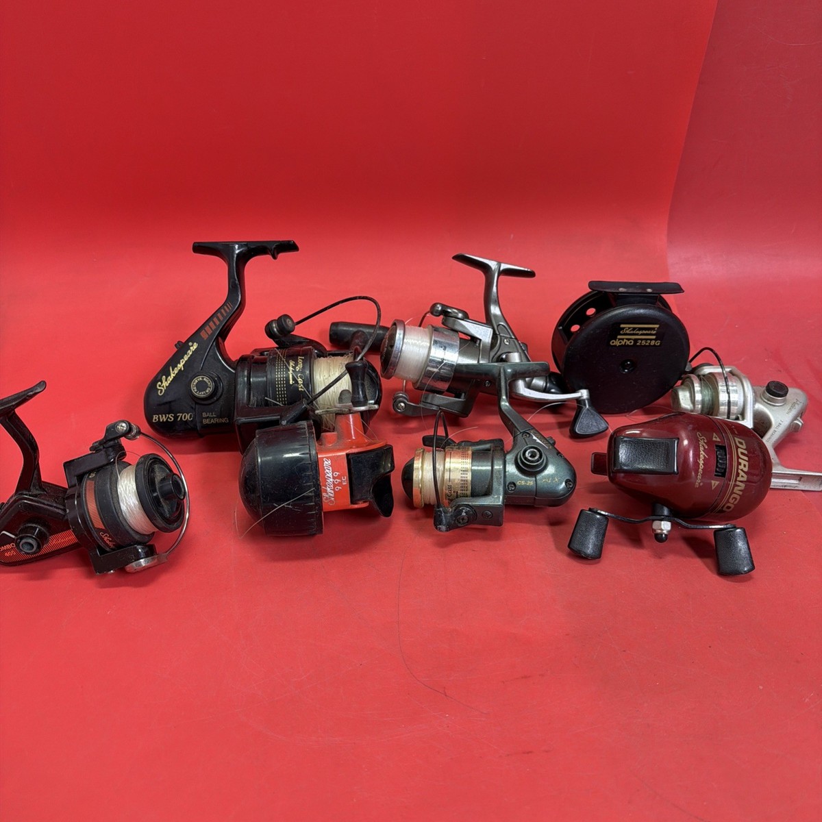 Vintage Lot of 8 Fishing Reels For Parts Or Repair. Shakespeare