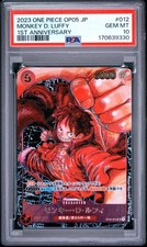 2023 ONE PIECE JAPANESE OP05-AWAKENING OF THE NEW ERA MONKEY D. LUFFY PSA 10
