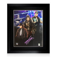 The Undertaker Signed 20x16 Image Deluxe Mount Frame (JSA)