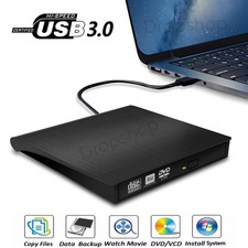USB External DVD CD Hard Disc Burner Player Reader Optical Drive for PC Laptop