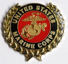 United States US Marines USMC EGA Eagle Globe Anchor Lapel Hat Military Pin NEW