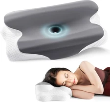 Cervical Pillow for Neck and Shoulder Relief, Cooling Memory Foam Pillow for Sle