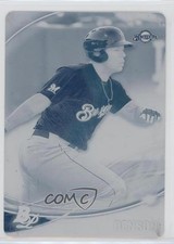 2016 Bowman Platinum Top Prospects Printing Plate Cyan 1/1 David Denson 0m8