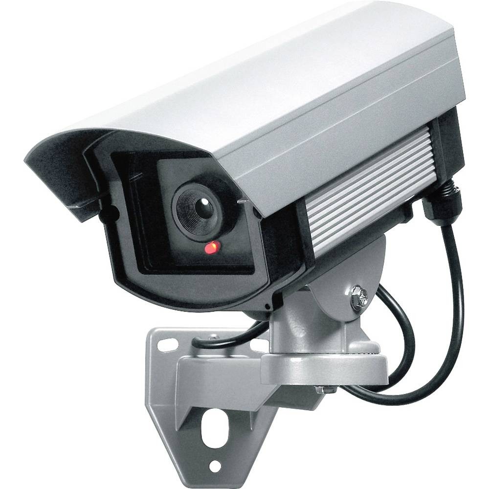 PENTATECH 24226 caméra factice blanche avec témoin LED clignotant
