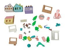 VTG 1990s Teddy  s Wonderland Miniature Playset Bears Plus Accessories