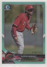 2018 Bowman Chrome Prospects Aqua Refractor 30/125 Alfredo Rodriguez #BCP26 w5c