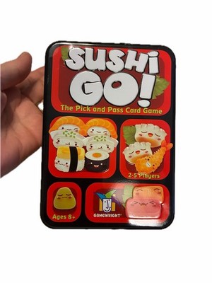 Gamewright Sushi Go! Pick and Pass Card Game Tin, 2-5 Players, Ages 8+