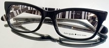Originale Kate Spade New York Elora 0qg9 Eyeglasses Black New Plastic 50-16-135 Originale Kate Spade New York Elora 0qg9 Eyeglasses Black New Plastic 50-16-135