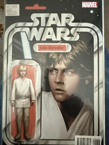 Star Wars Luke Skywalker #1 Action Figure Variant Comic Book Marvel 2015
