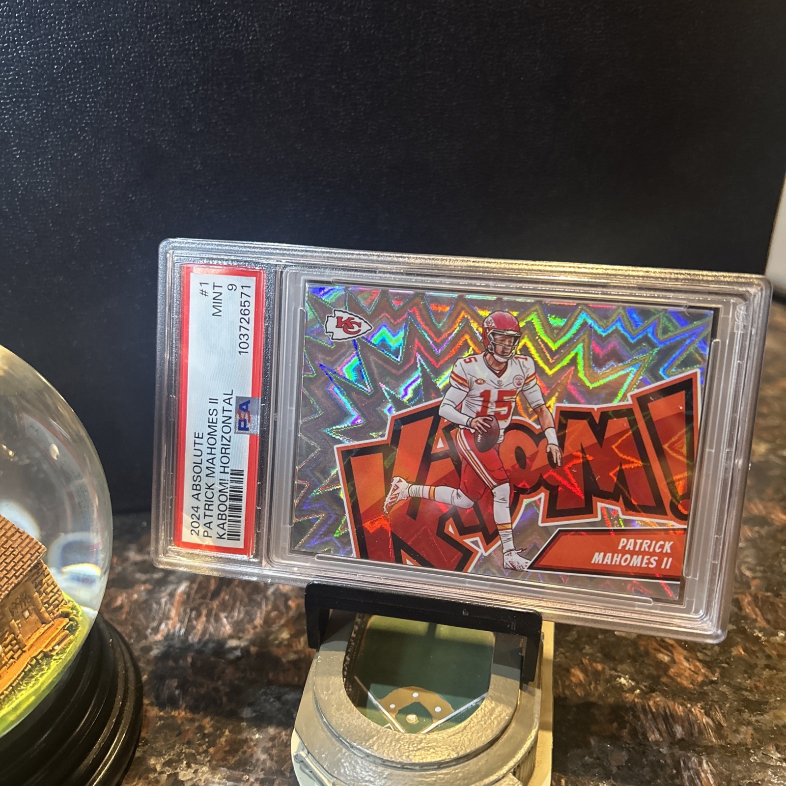 2024 Panini Absolute Patrick Mahomes II #1 Kaboom! - PSA 9