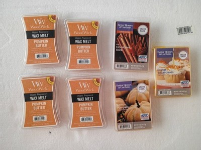 Lot of 6 Wax Melts Highly Fragranced Pumpkin Butter Lemon Orange Buttercream