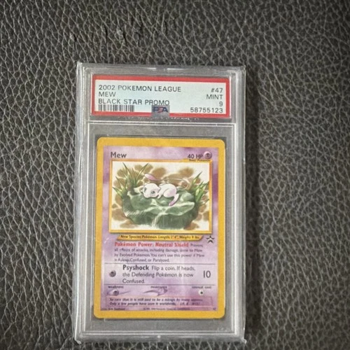 Pokémon League Mew Black Star Promo #47 PSA 9 Wizards of the Coast Regular