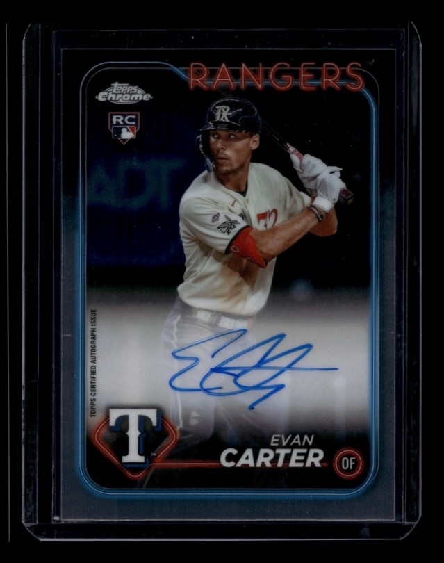 2024 Topps Chrome Baseball Evan Carter #RA-EC Rookie Auto