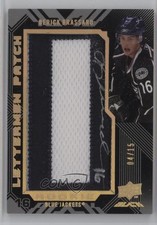 2008-09 UD Black Rookie Lettermen Gold 4/15 Derick Brassard #43 Patch Auto 1p0