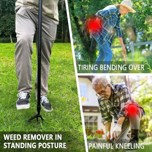 High Hardness Weed Pulling Tool - Manual Stand Up Puller 4 Claws - 第 4/6 張圖片