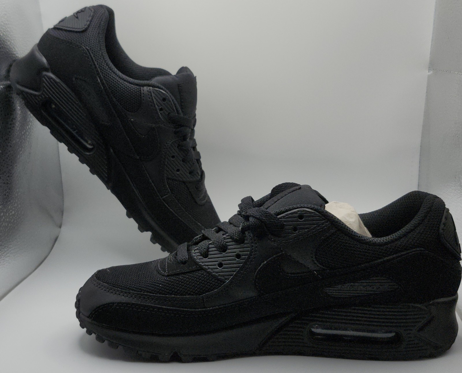 Mens Nike Air Max 90 'Recraft Triple Black' Size 8.5 [CN8490-003]