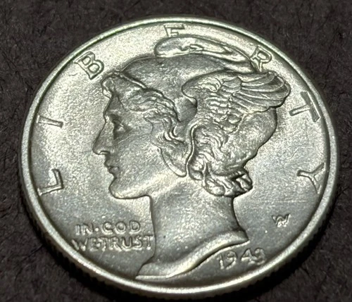 1943-P Mercury Dime - CH BU Uncirculated - 90% Silver