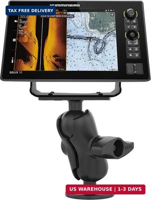 RAM MOUNTS Fish Finder Mount, Drill-Down Marine Electronics Mount for Humminbird