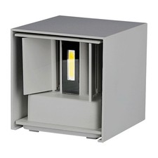Applique LED da Esterno 6W IP65 Parete Doppia Luce Calda Grigio V-TAC VT-759