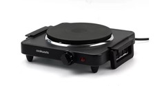 Cookworks Electric Hotplate Hob 1500W Single Table Top Cooker Portable
