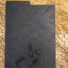Sizzix Texture Fades Embossing Folder Lot Fashion Stars Double Sided Plastic