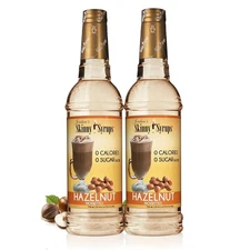 7X Lot Jordan's Skinny Sugar Free 0 Cal Hazelnut Syrups Gluten & Dairy Free Keto