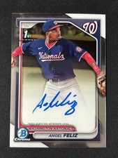 🔥Angel Feliz 2024 Bowman Chrome 1st Auto #CPA-AF [Nationals]