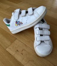 ADIDAS Stan Smith Rainbow Kinder Klett Sneaker weiß Gr. 28 Leder Turnschuhe
