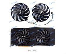 For ASUS RX5600XT 5700 5700XT DUAL Snow Leopard Graphics Card Fan FDC10U12S9-C