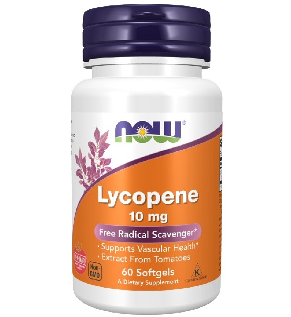 Now Foods Lycopene 10mg 60 Softgels