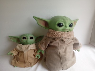 Mattel Star Wars The Mandalorian Grogu Baby Yoda Set of 2 Plush Toys