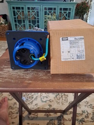 HBL3125R6W Hubbell Female Receptacle, 2-Pole, 125A, 220/240V