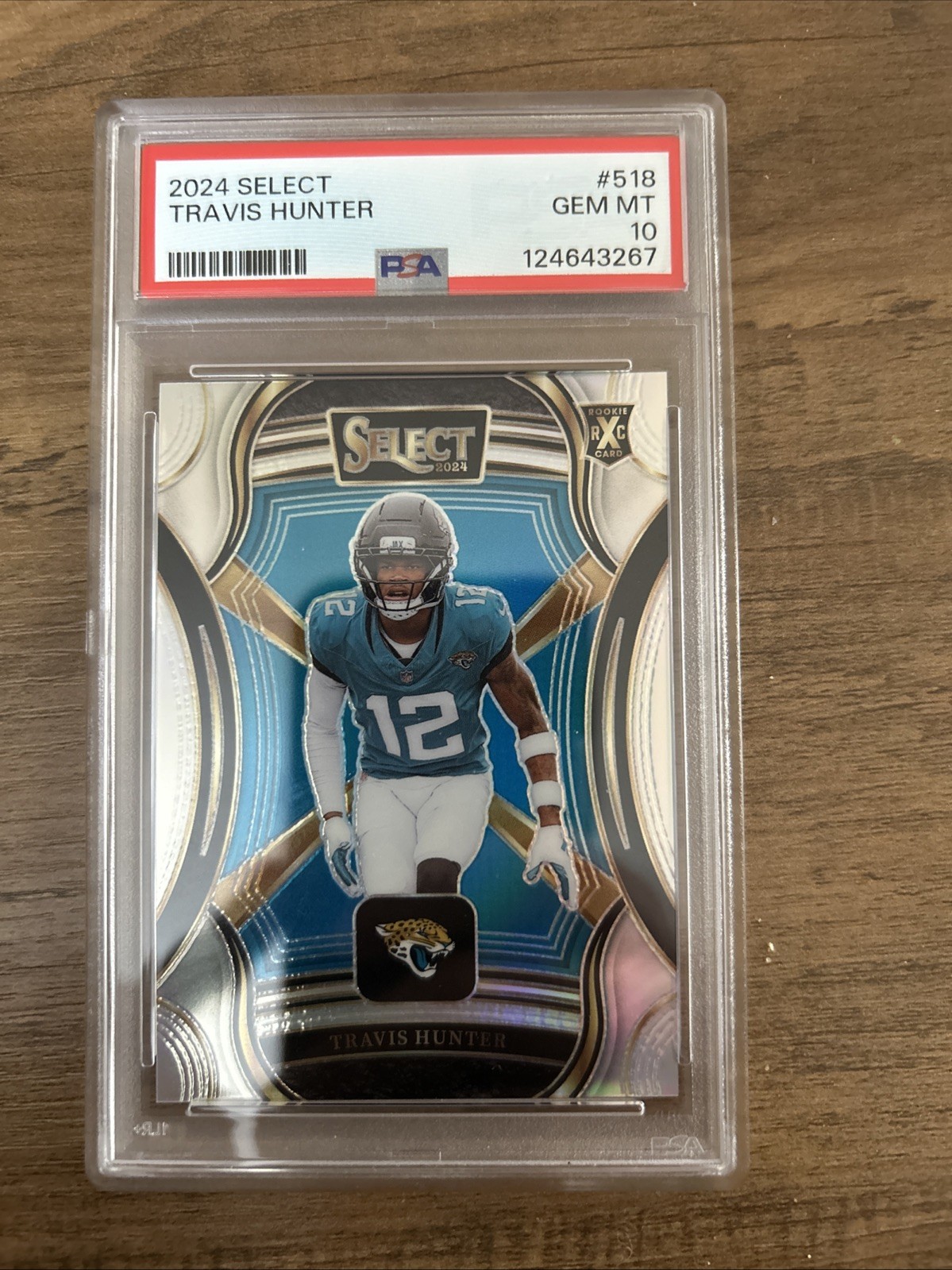 2024 Select Travis Hunter XRC Prizm Rookie PSA 10 GEM MINT #518 Jags