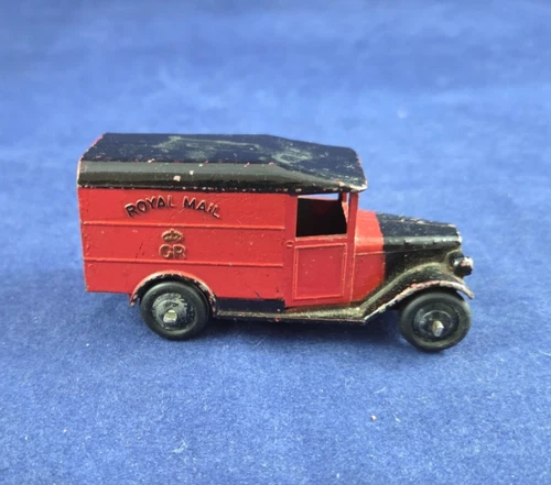 Dinky Toys Meccano Royal Mail Truck 34B Metal Car England Vtg Red Black