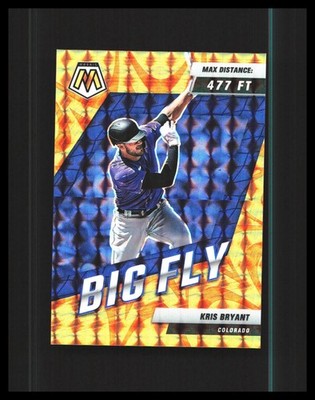 2022 Kris Bryant- Panini Orange Mosaic Prizm Big Fly /99 #BF-4 Rockies 