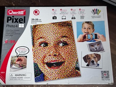 Quercetti Pixel Photo 4 Create Your Own Custom Portrait Peg Boards -StorageStain