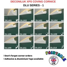 SAMPLE 20cm Coving Cornice Moulding Led Type Xps Material DIY -Not Plaster - DLU